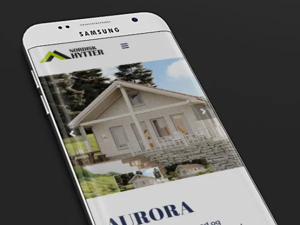 „Nordisk Hytter“ svetainė – mobilioji versija