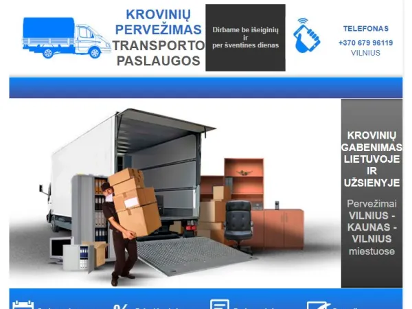 „Pervežimo studija“ svetainė – mobilioji versija
