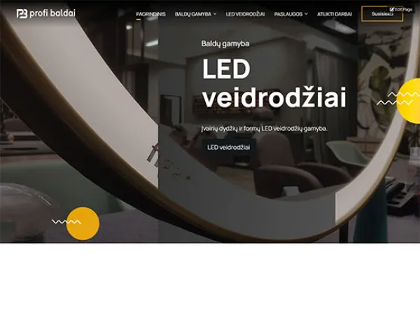 „ProfiBaldai“ svetainė – vaizdas 4