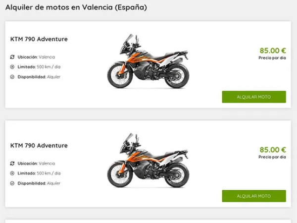 „Rent Moto Adventure“ el. parduotuvė – vaizdas 3