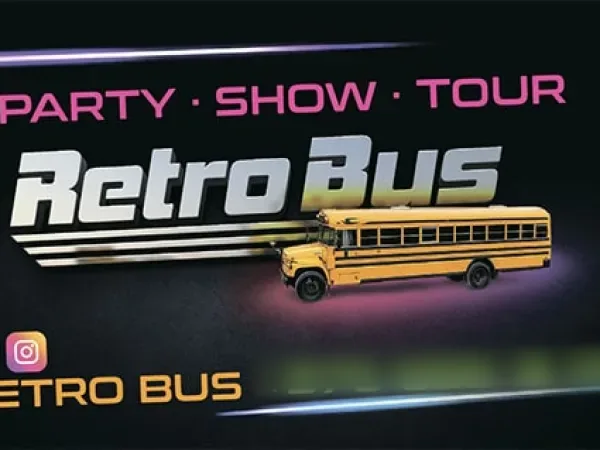„Retro Bus“ dizainas – vizitinė kortelė