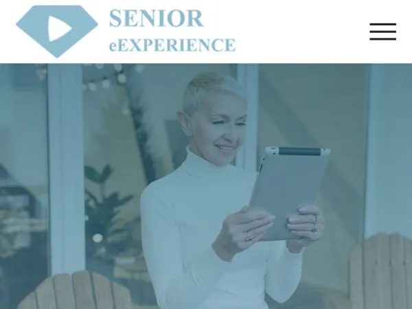 „Senior eExperience“ svetainė – mobilioji versija