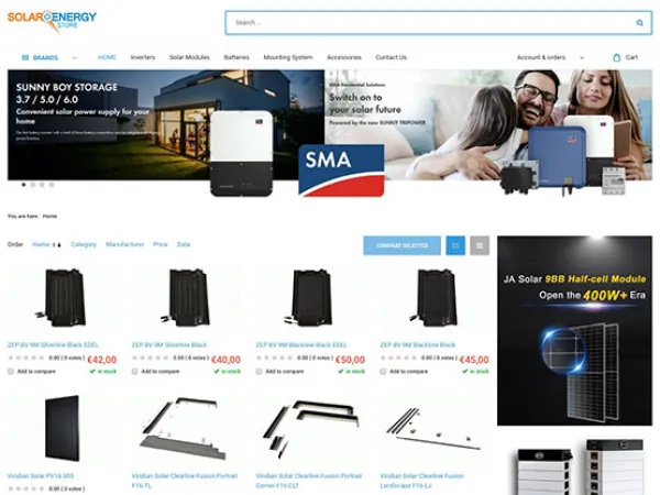 „Solar Energy Store“ el. parduotuvė – vaizdas 3