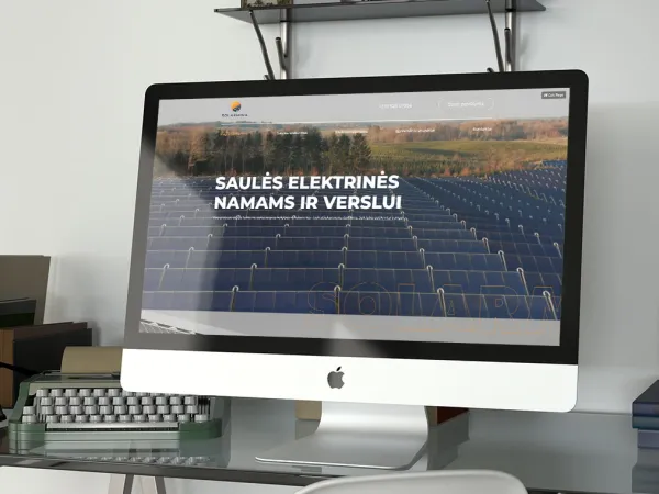 „Solarmina“ svetainė – pagrindinis vaizdas