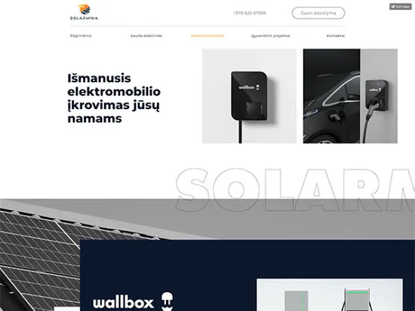 „Solarmina“ svetainė – mobilioji versija