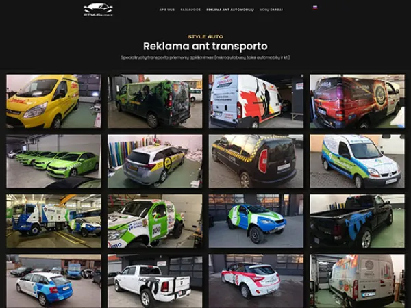 „StyleAuto“ svetainė – vaizdas 2