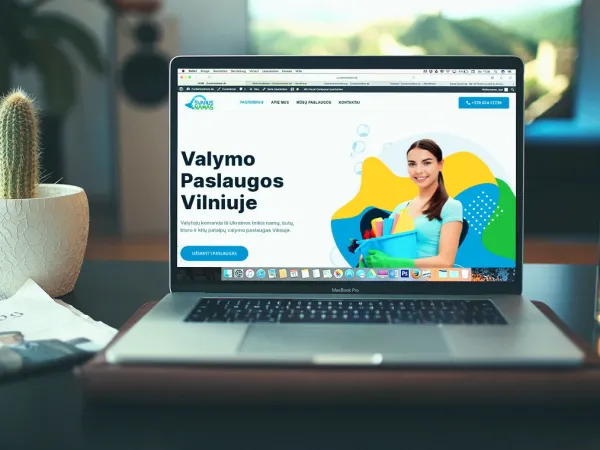 „Švarus namas“ svetainė – pagrindinis vaizdas