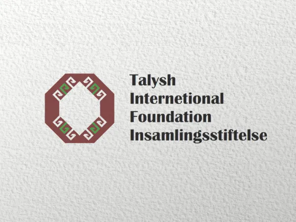 “International Talysh Foundation” logo – presentation