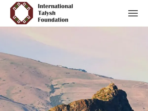„International Talysh Foundation“ svetainė – mobilioji versija