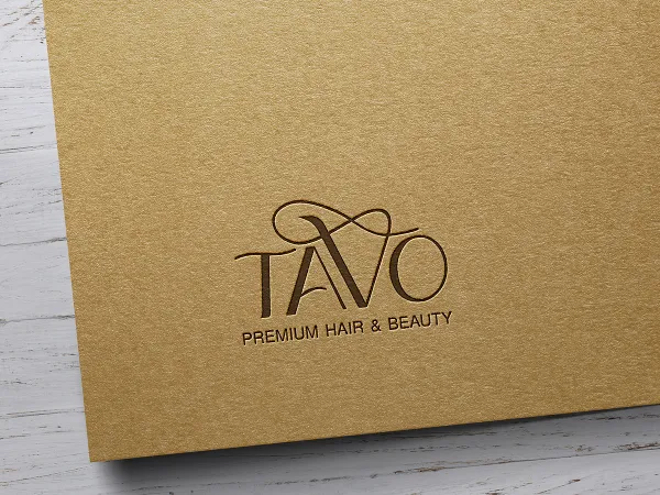 “Tavo Premium Hair & Beauty” logo – presentation