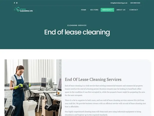 „TechCleaning Ltd“ svetainė – vaizdas 3