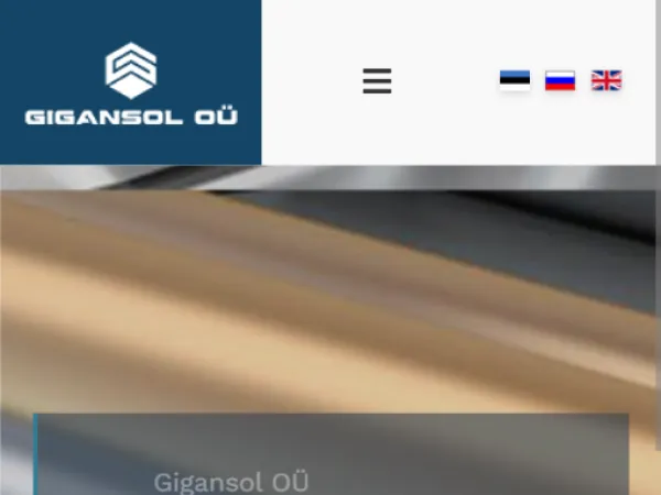 „Gigansol OÜ“ svetainė – vaizdas 2