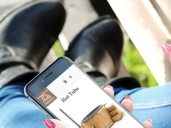 „Timber Bella“ el. parduotuvė – mobilioji versija