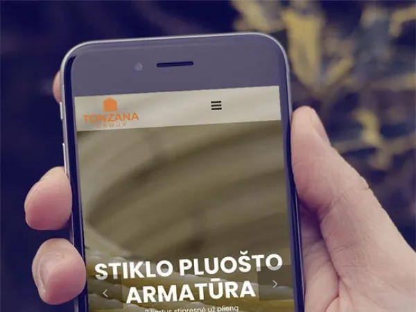 „Tonzana“ svetainė – mobilioji versija