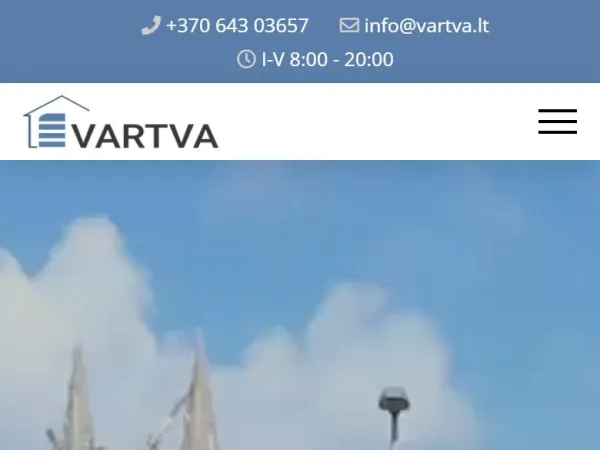 „Vartva“ svetainė – mobilioji versija