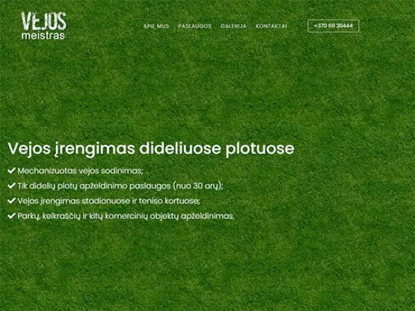 „Vejos meistras“ svetainė – vaizdas 6