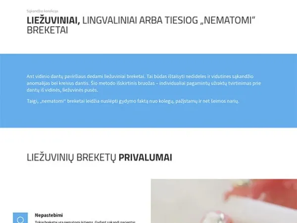 „Vilnius Dental Clinic“ svetainė – vaizdas 11