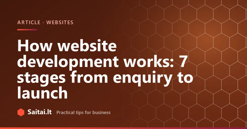 How website development works: 7 stages from enquiry to launch