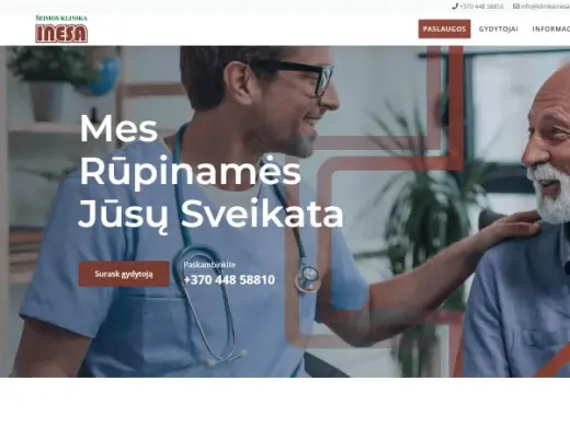 „Šeimos klinika INESA“ svetainė